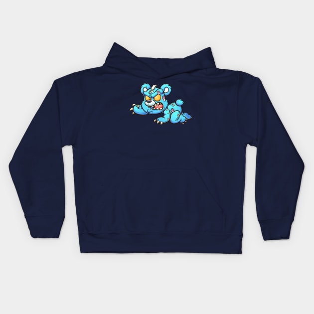 Evil Teddy Bear Kids Hoodie by memoangeles